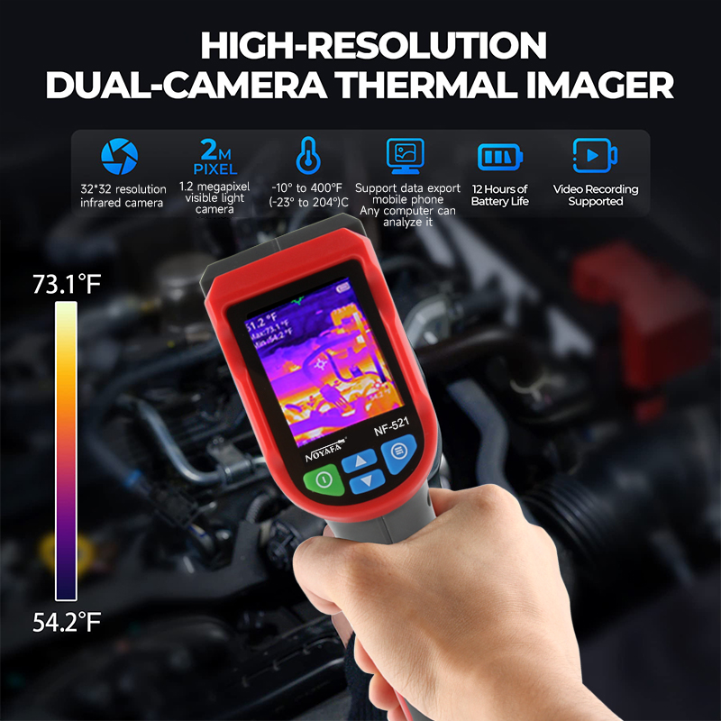 산업용 휴대형 열화상 카메라 32*32 해상도 비접촉식 - Nf 521 Thermal Imaging Camera 리뷰 및 가격
